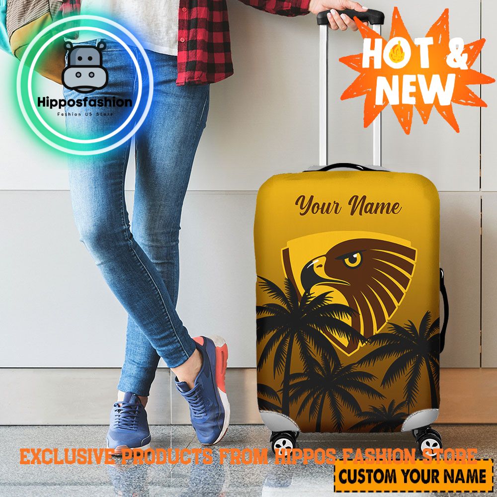 AFL Hawthorn Hawks Personalized Luggage Cover