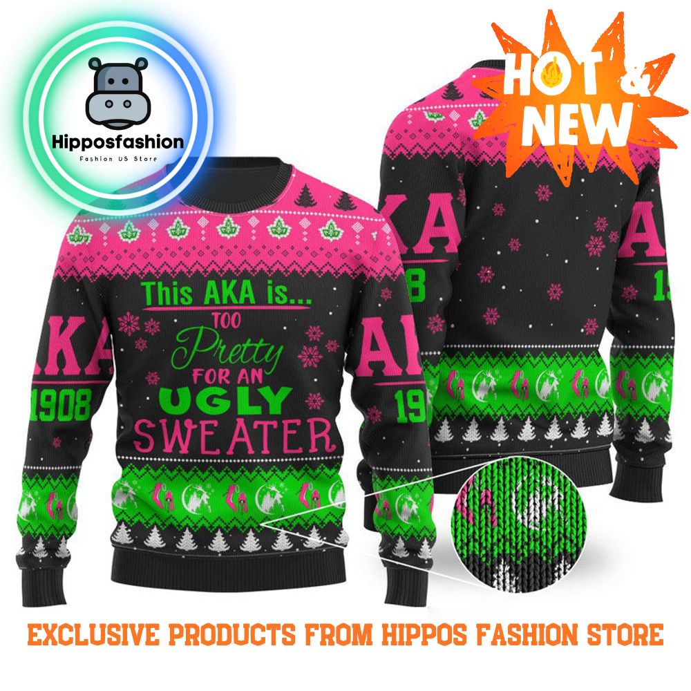 Aka 1908 Alphaa Kappa Ugly Christmas Sweater
