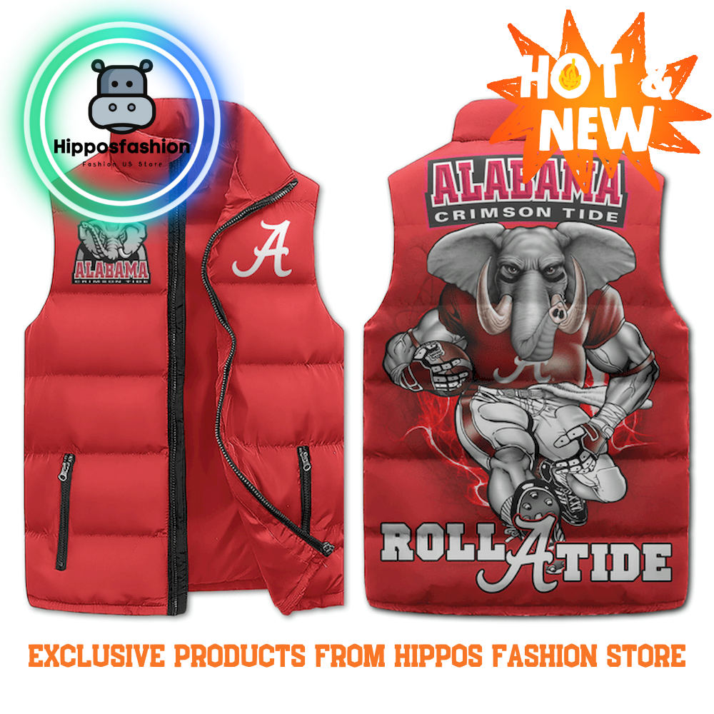 Alabama Crimson Roll A Tide Cotton Vest