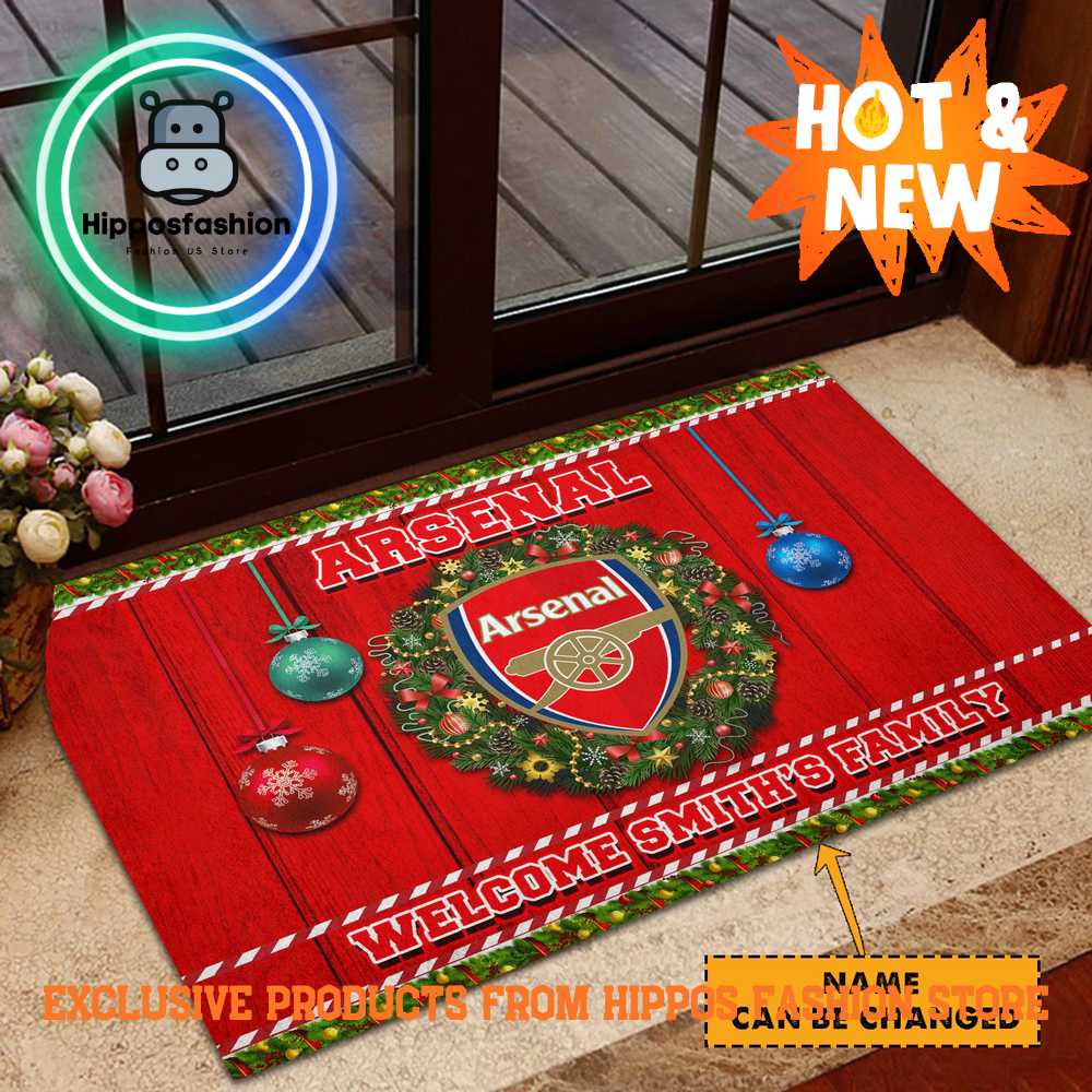 Arsenal Christmas Personalized Rug Carpet For Fan