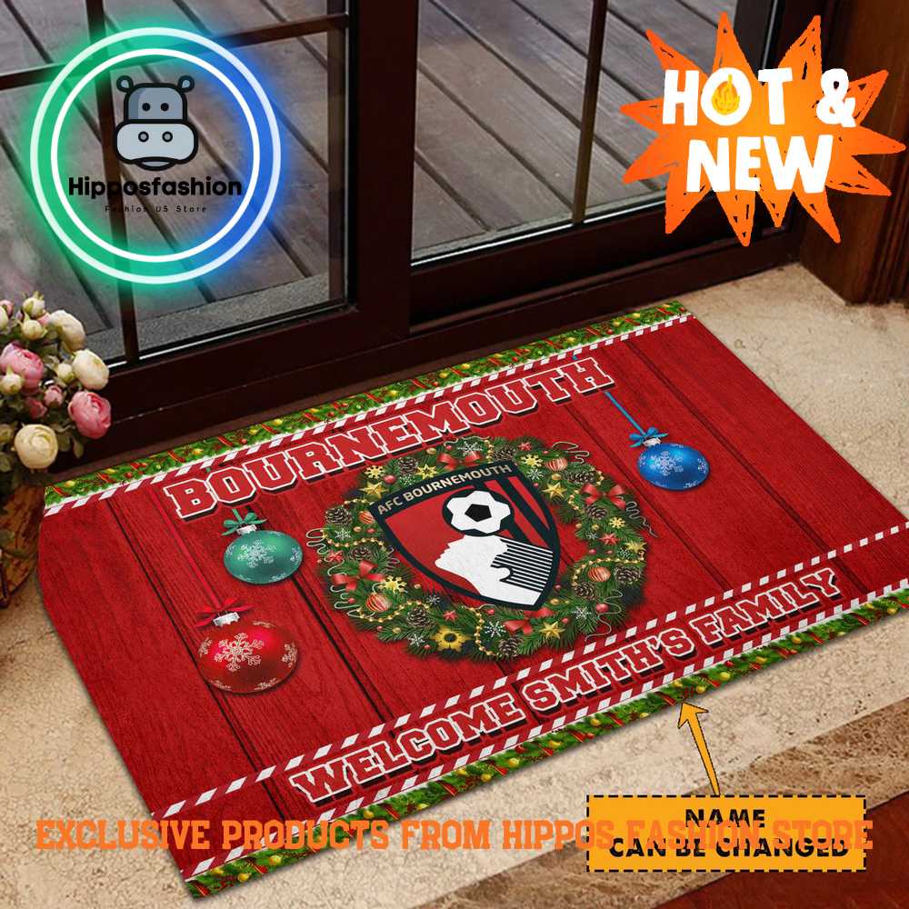 Bournemouth Christmas Personalized Rug Carpet For Fan