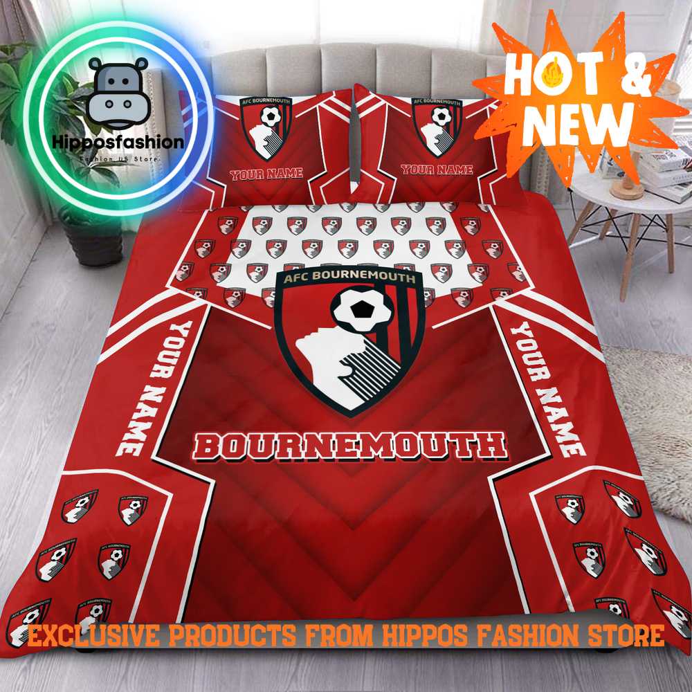 Bournemouth EPL Personalized Christmas Bedding Set