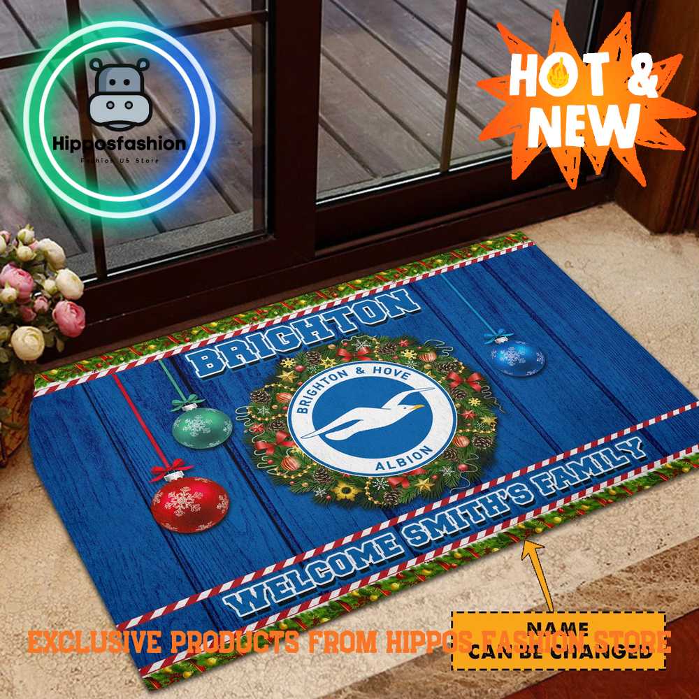 Brighton & Hove Albion Christmas Personalized Rug Carpet For Fan