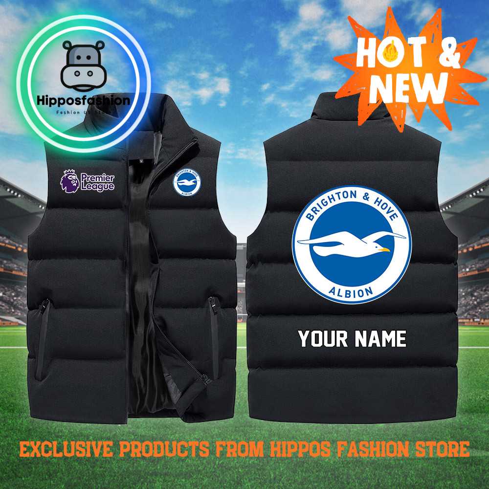 Brighton Hove Albion EPL Personalized Black Cotton Vest