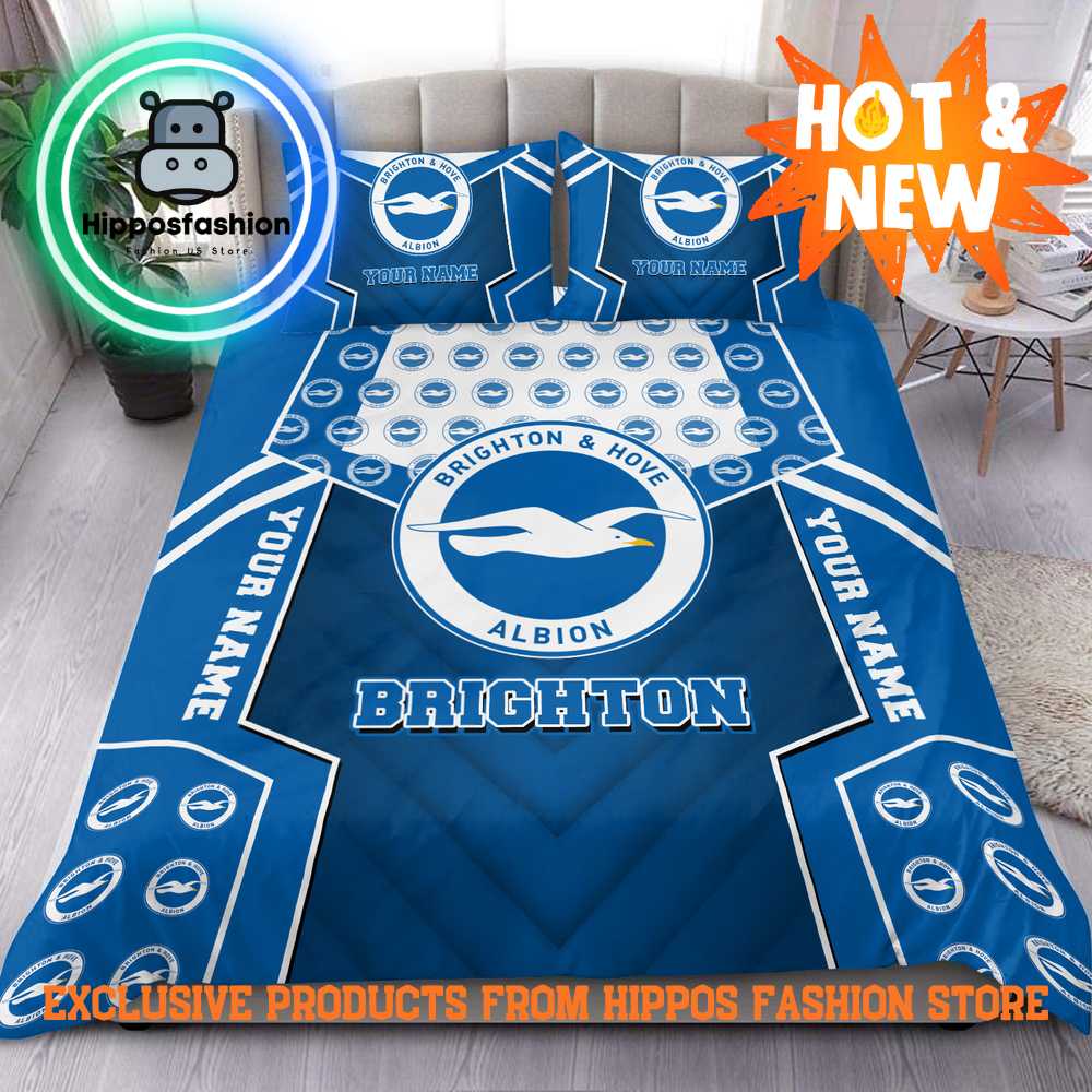 Brighton Hove Albion EPL Personalized Christmas Bedding Set