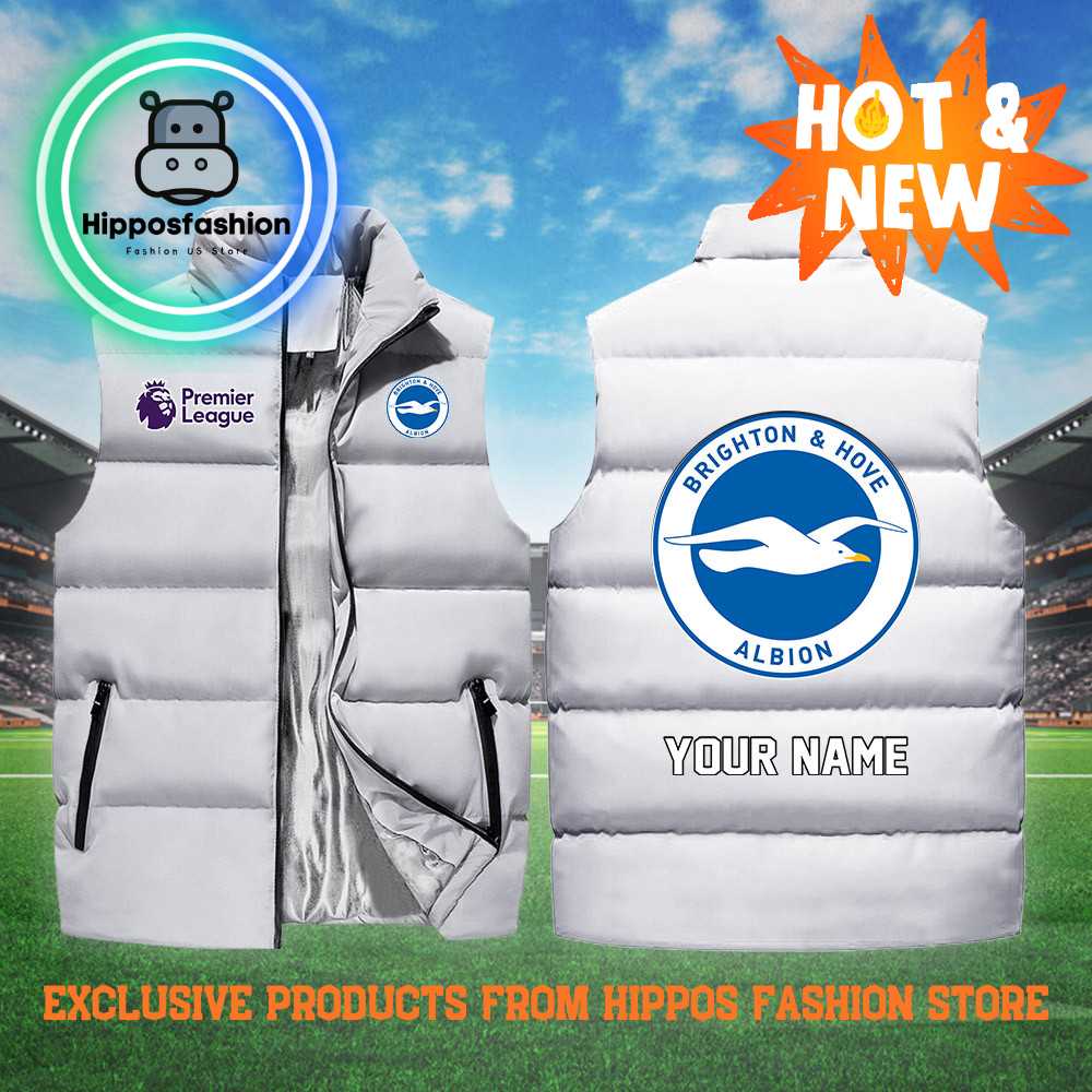 Brighton Hove Albion EPL Personalized White Cotton Vest