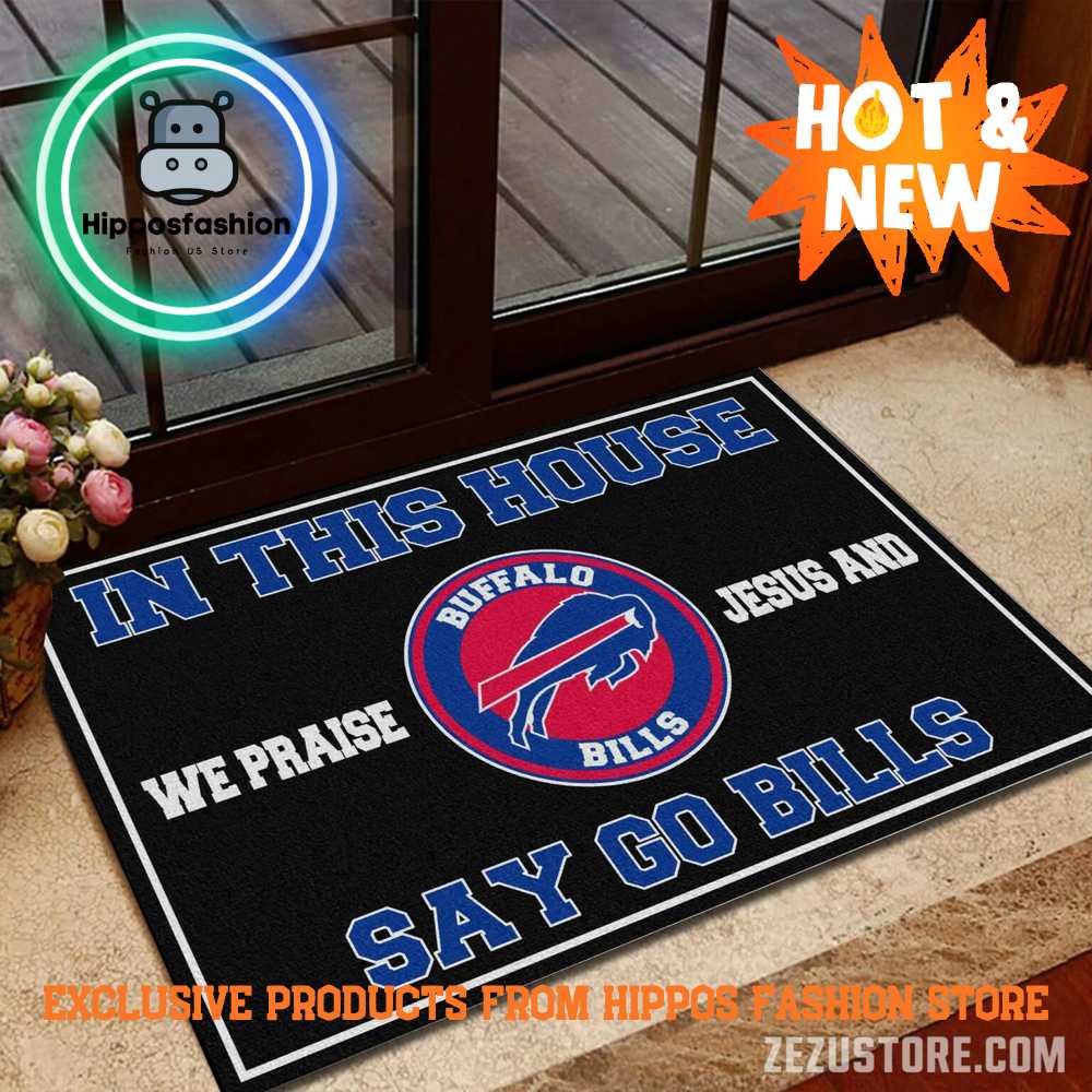 Buffalo Bills NFL We Praise Jesus Rug Carpet