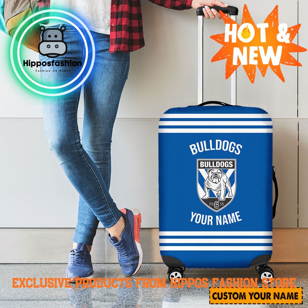 Canterbury Bankstown Bulldogs Personalized Luggage Cover
