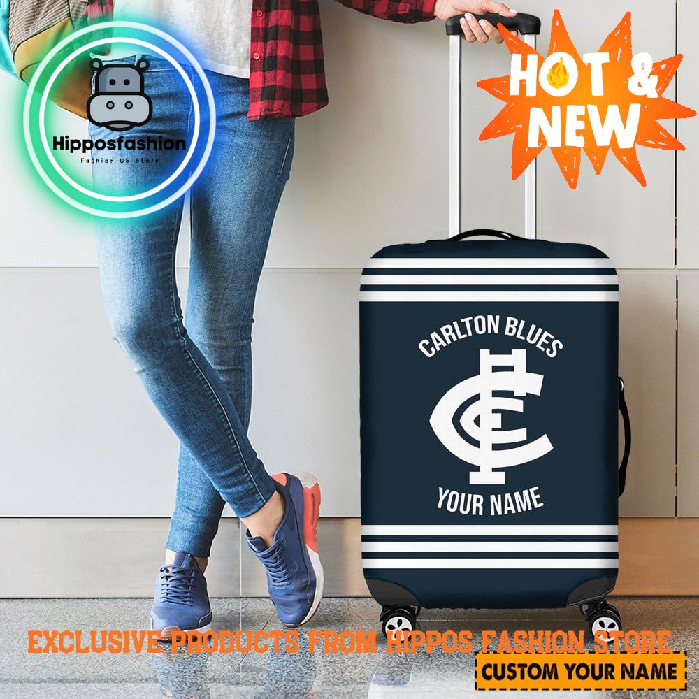 Carlton Blues AFL Personalized Luggage Cover