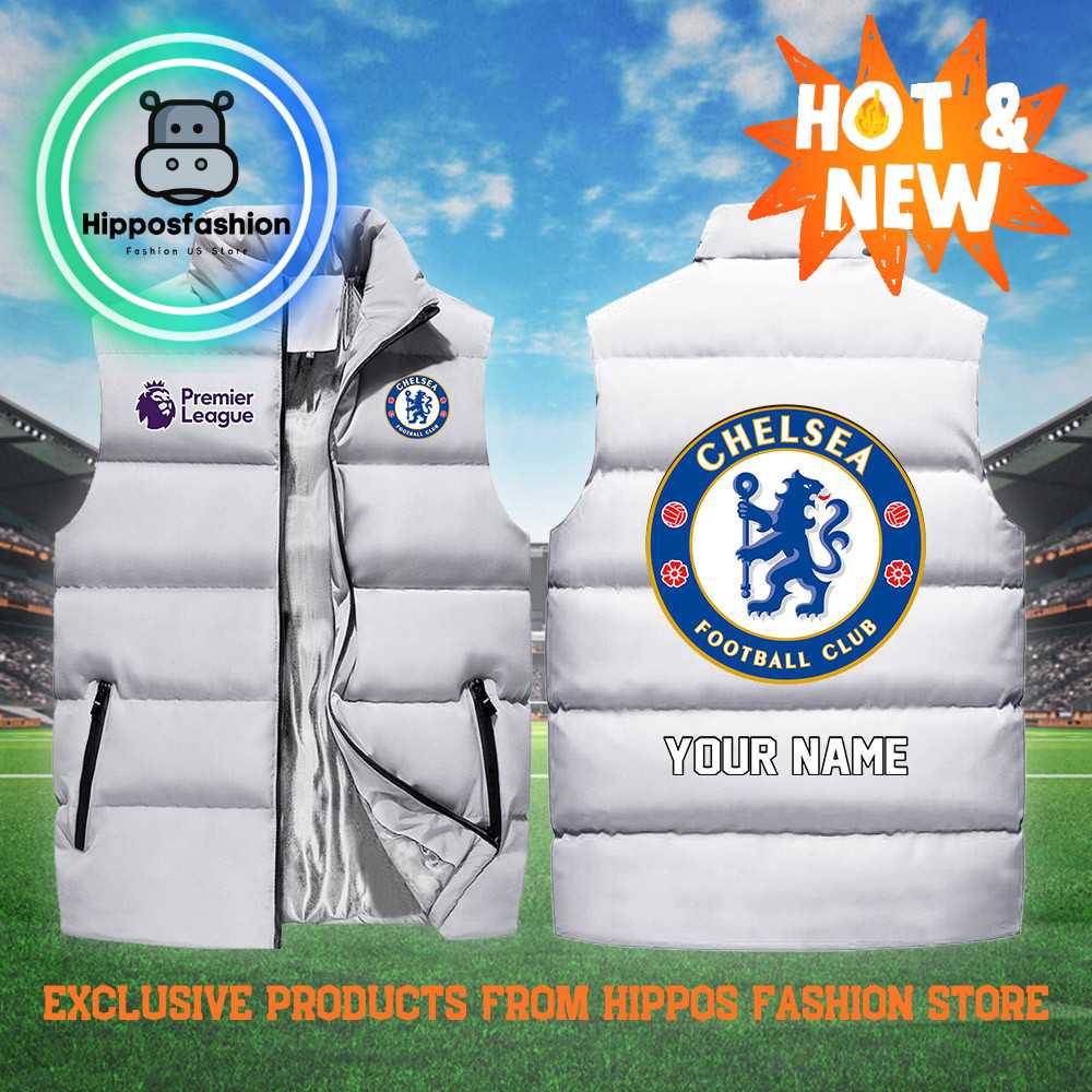 Chelsea EPL Personalized White Cotton Vest