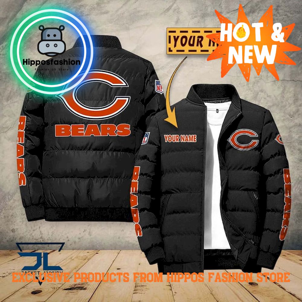 Chicago Bears NFL Personalized Puffer Jacket