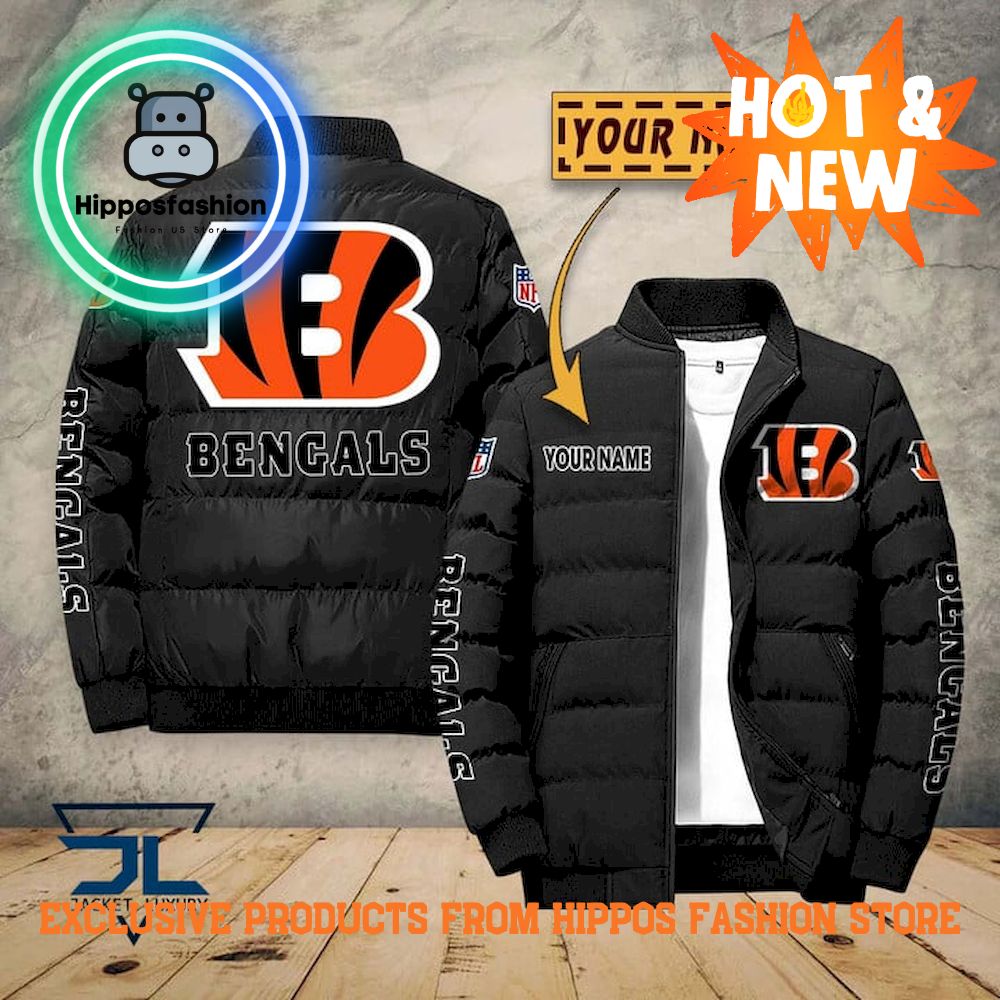 Cincinnati Bengals NFL Personalized Puffer Jacket