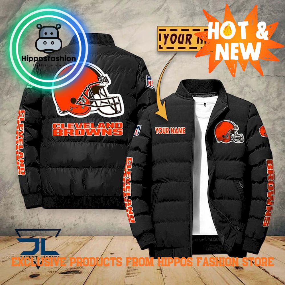 Cleveland Browns NFL Personalized Puffer Jacket