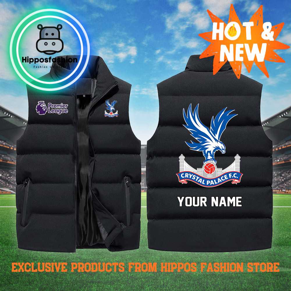 Crystal Palace EPL Personalized Black Cotton Vest RGsI.jpg
