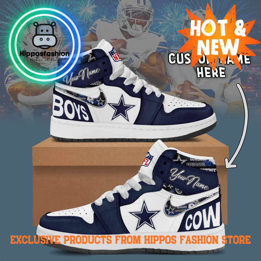 Dallas Cowboys NFL Nike Air Jordan 1 Sneakers