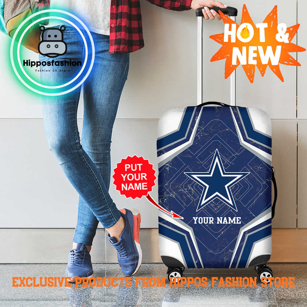 Dallas Cowboys Personalized Luggage Cover