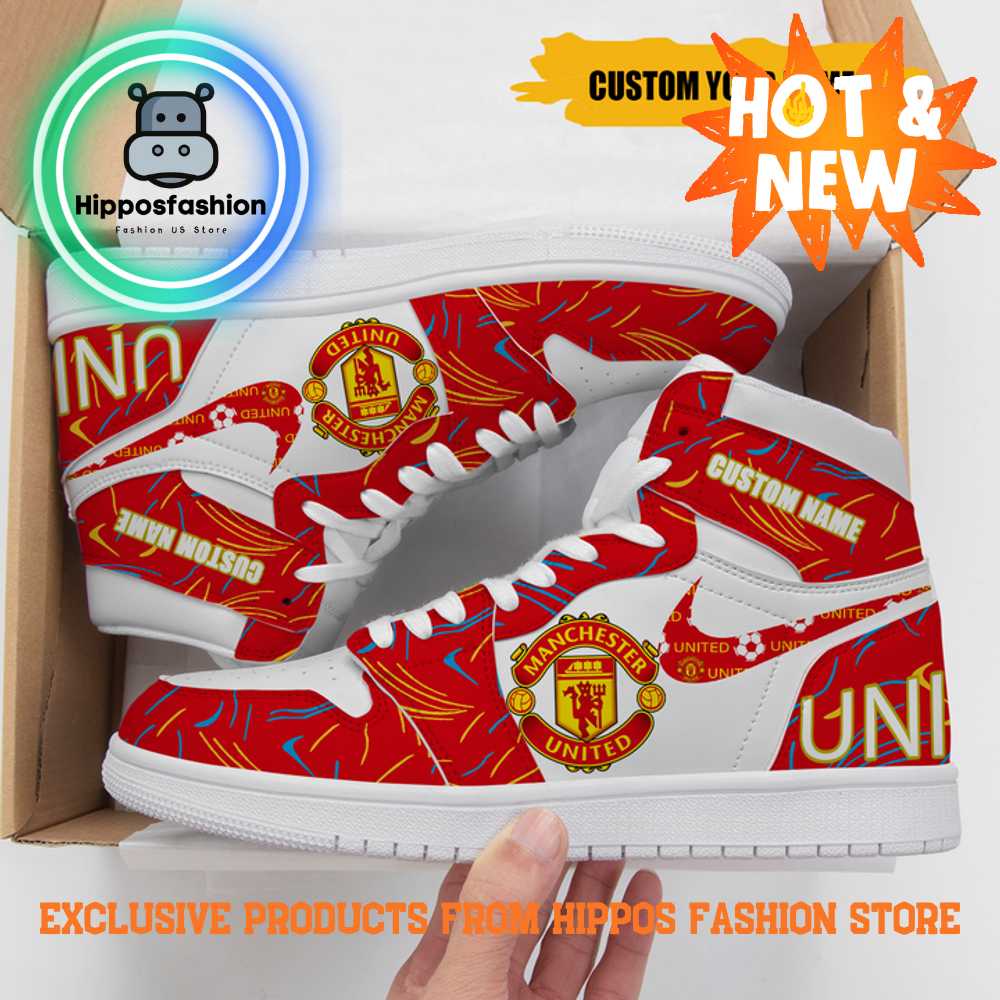 EPL Manchester United FC Premium Personalized Air Jordan 1 Sneakers