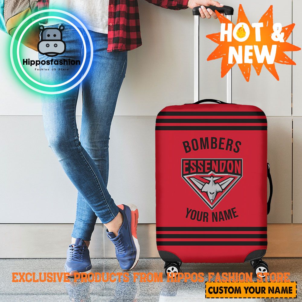 Essendon Bombers AFL Personalized Luggage Cover