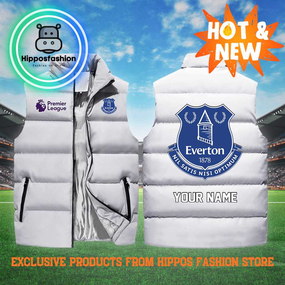 Everton EPL Personalized White Cotton Vest