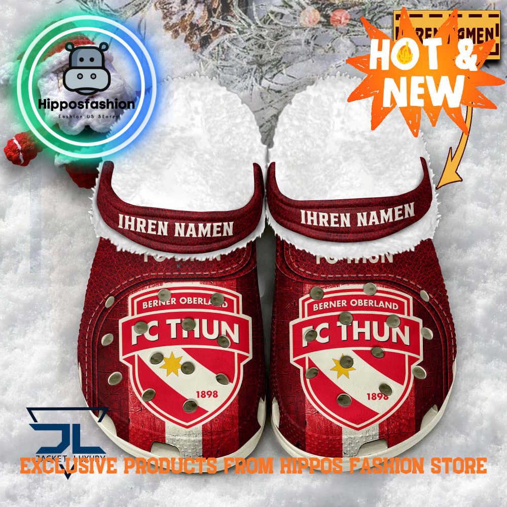 FC Thun White Fleece Crocs