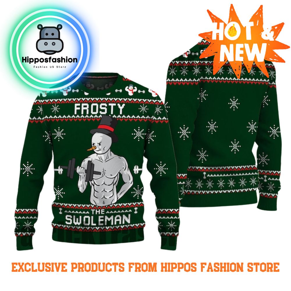 Frosty Swoleman Ugly Christmas Sweater