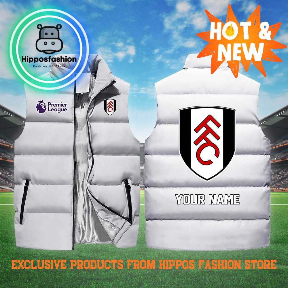 Fulham EPL Personalized White Cotton Vest