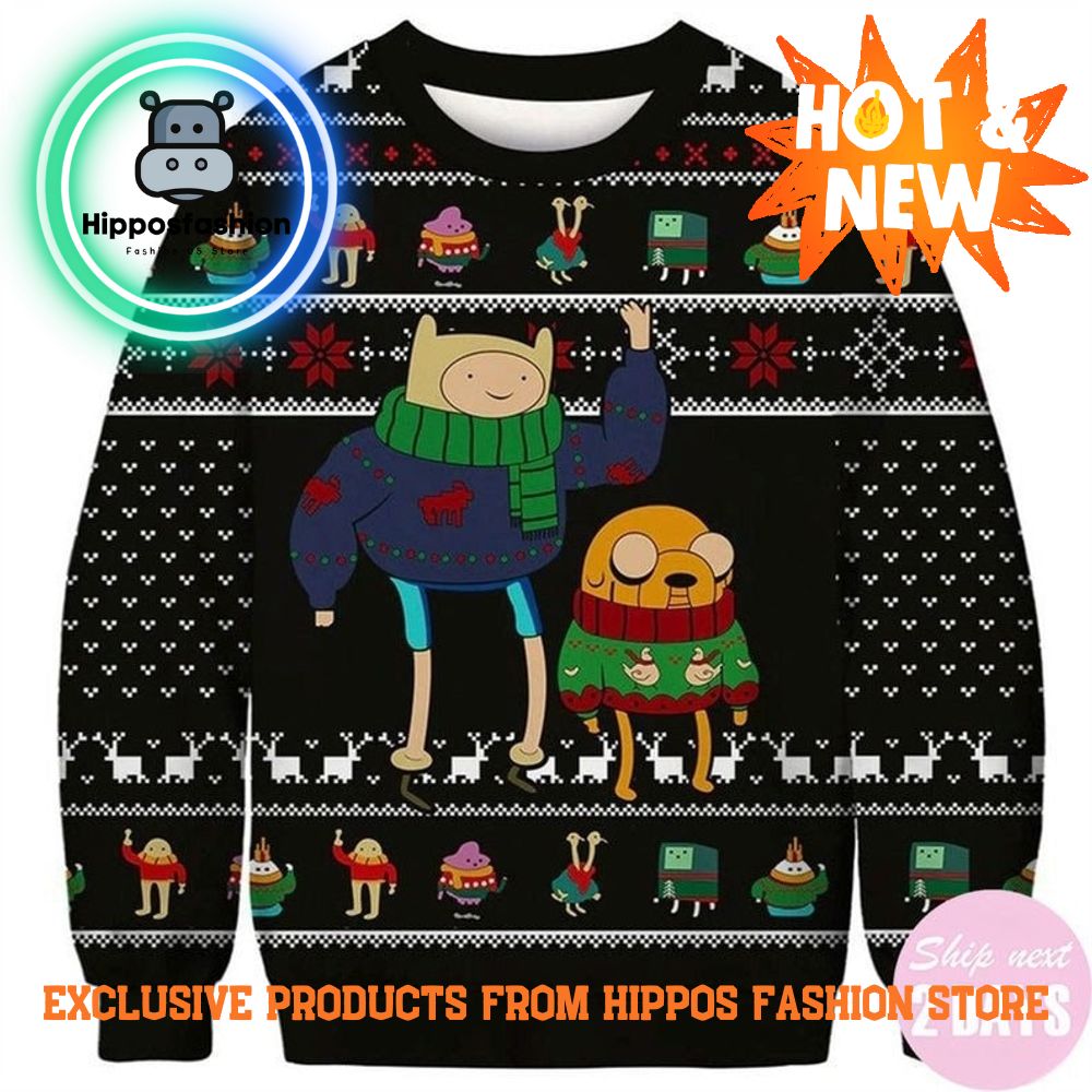 Funny Adventure Time Ugly Christmas Sweater LUzzx.jpg