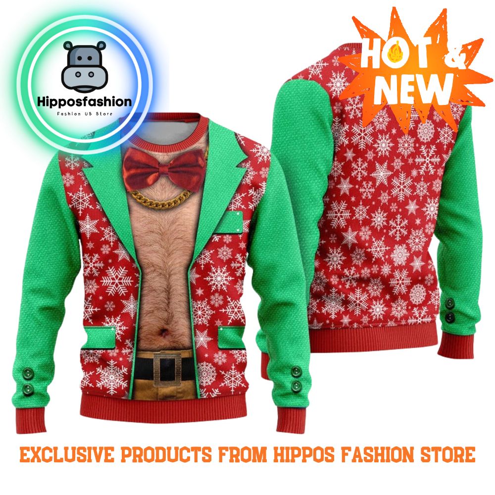Funny Faux Ugly Christmas Sweater