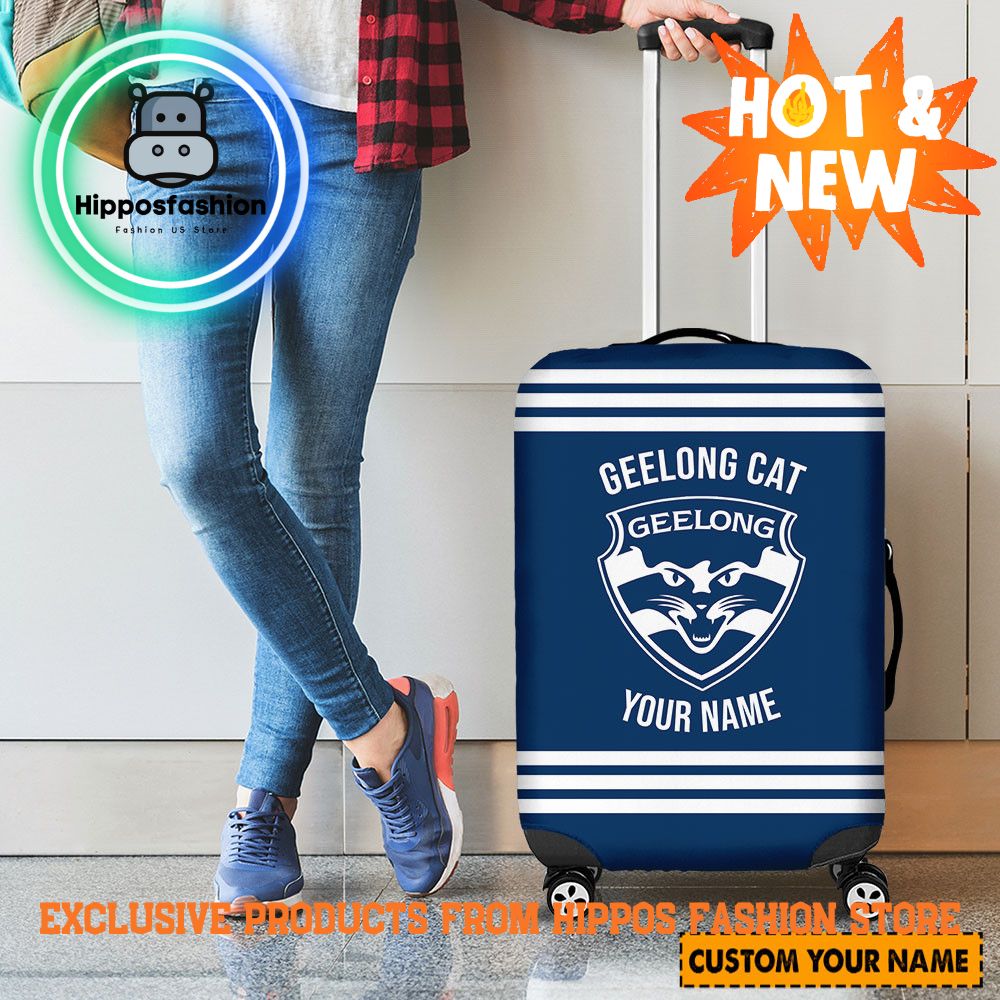 Geelong Cats AFL Personalized Luggage Cover VdRd.jpg