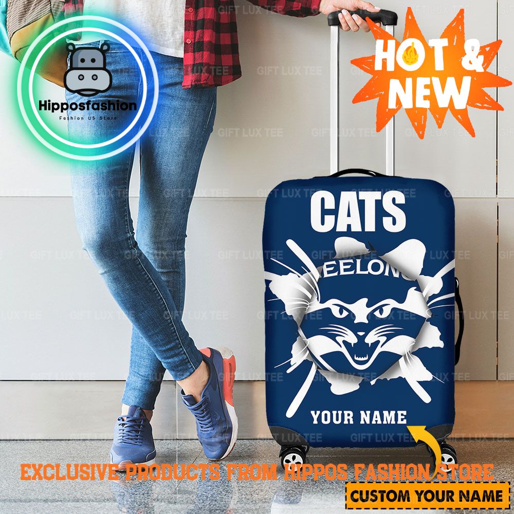 Geelong Cats AFL Personalized Luggage Cover