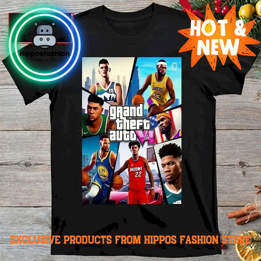 Grand Theft Auto VI NBA Version T-shirt