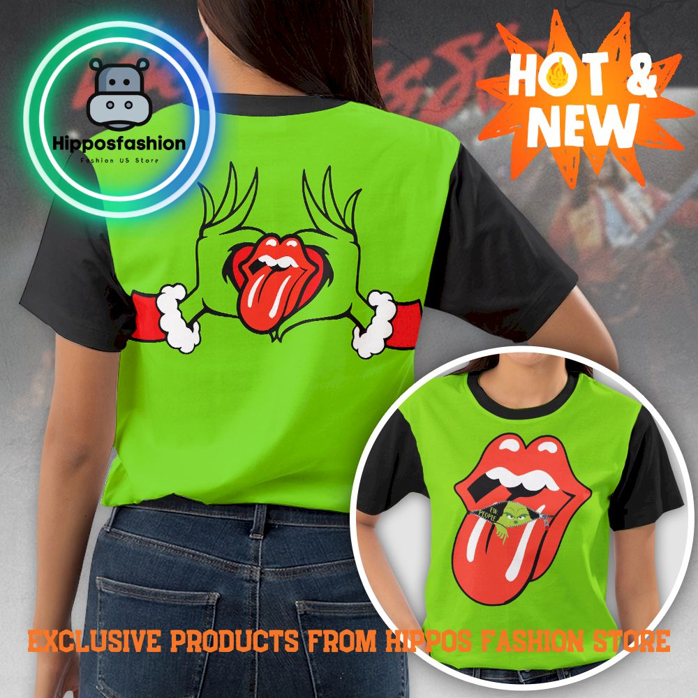 Grinch x The Rolling Stones T-Shirt 3D