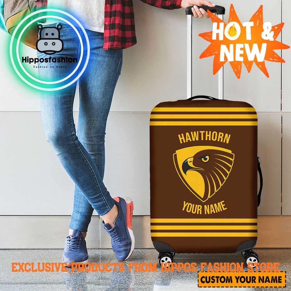 Hawthorn Hawks AFL Personalized Luggage Cover