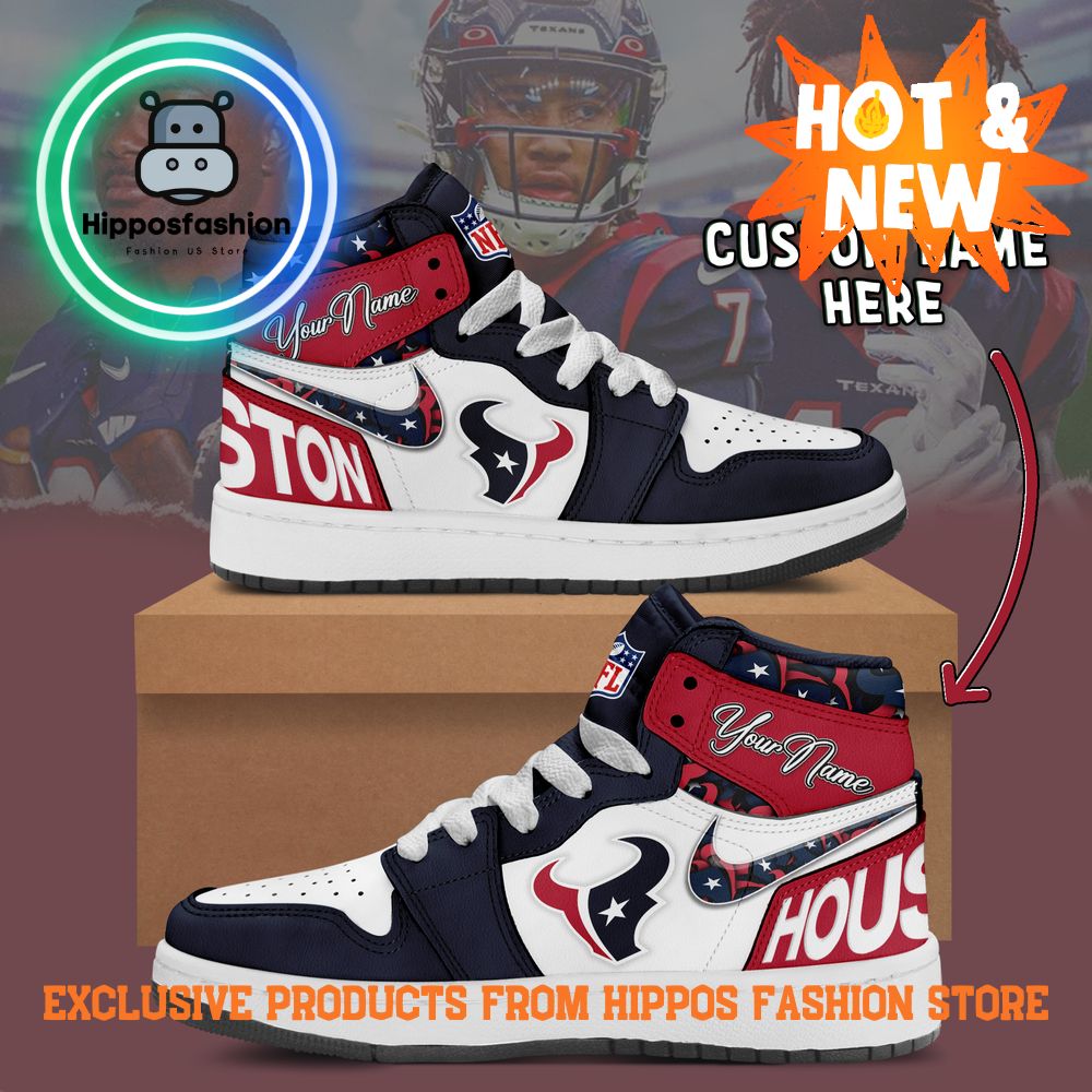 Houston Texans NFL Nike Air Jordan 1 Sneakers