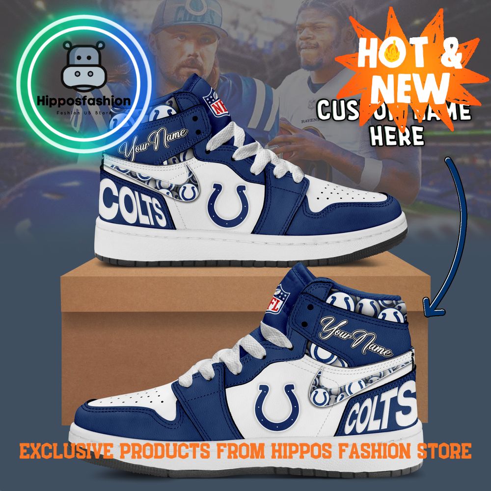 Indianapolis Colts NFL Nike Air Jordan 1 Sneakers