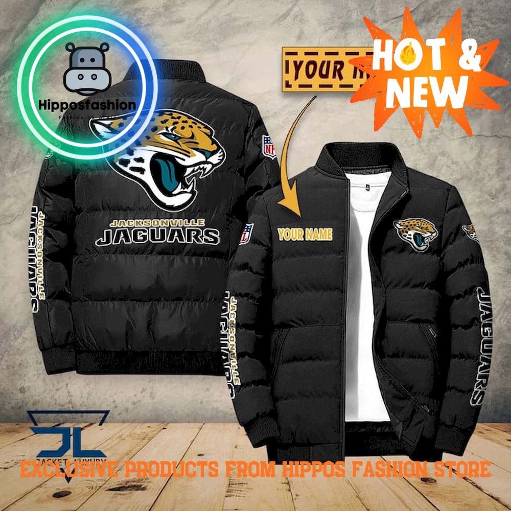 Jacksonville Jaguars NFL Personalized Puffer Jacket