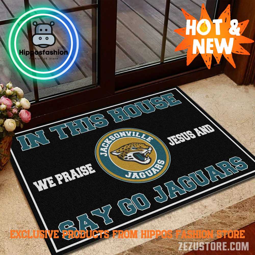 Jacksonville Jaguars NFL We Praise Jesus Rug Carpet