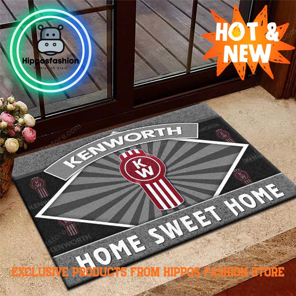 Kenworth Truck Home Sweet Home Rug Carpet