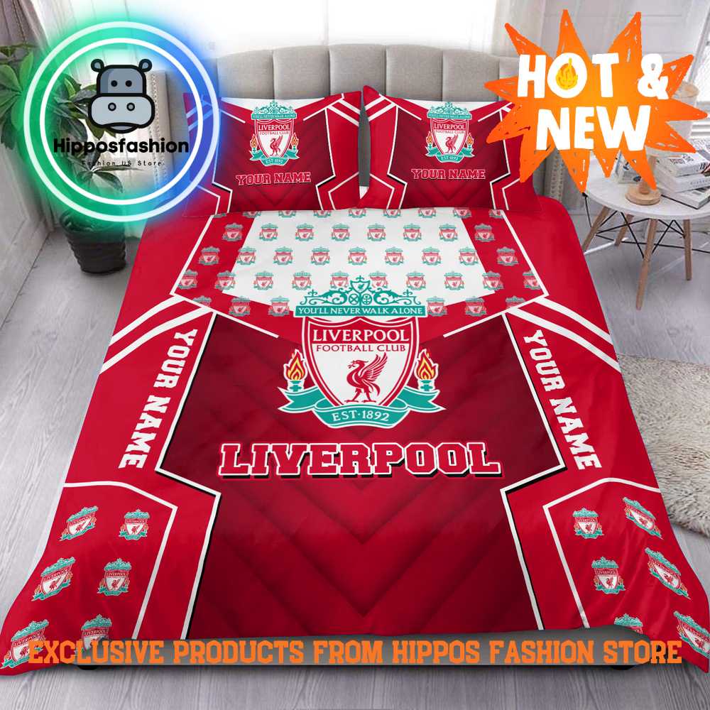 Liverpool EPL Personalized Christmas Bedding Set