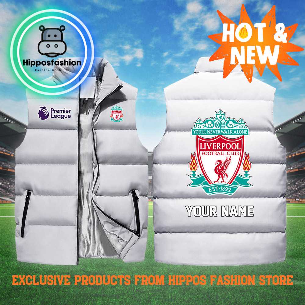 Liverpool EPL Personalized White Cotton Vest