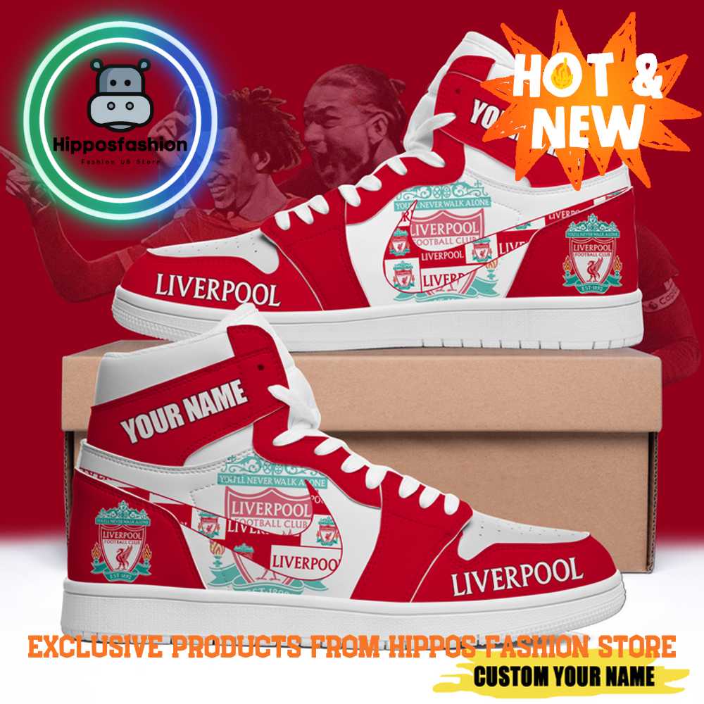 Liverpool FC Premium Personalized Air Jordan 1 Sneakers