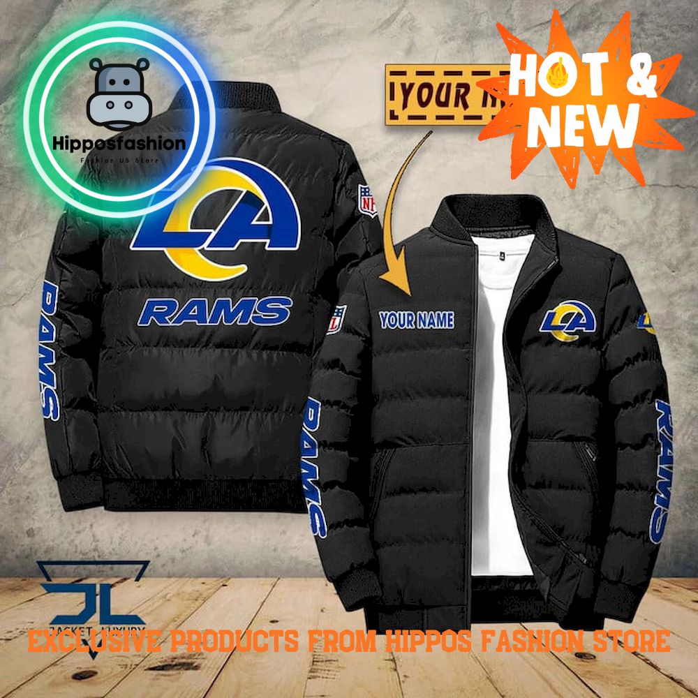 Los Angeles Rams NFL Personalized Puffer Jacket