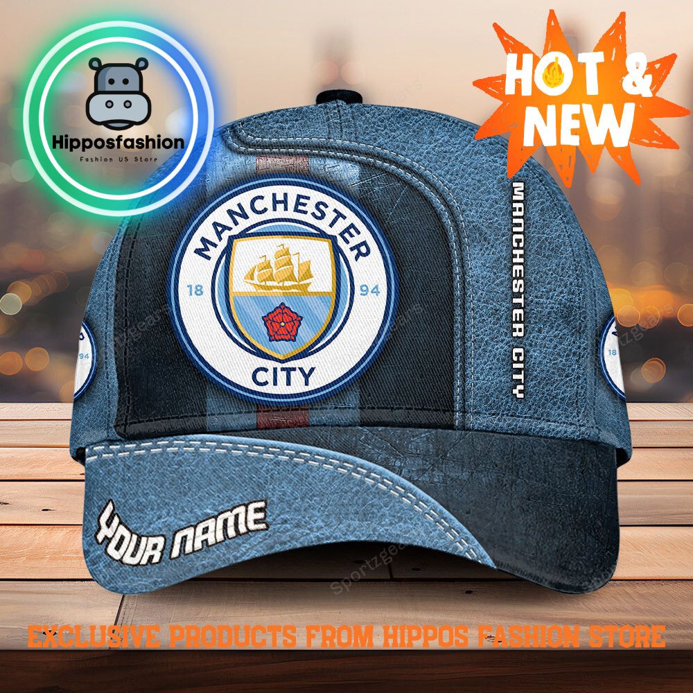 Manchester City EPL Stone Personalized Classic Cap
