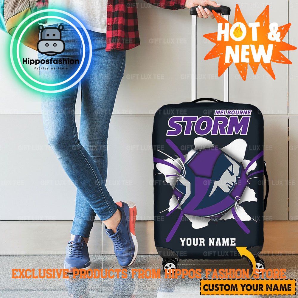 Melbourne Storm NRL Personalized Luggage Cover qpkq.jpg