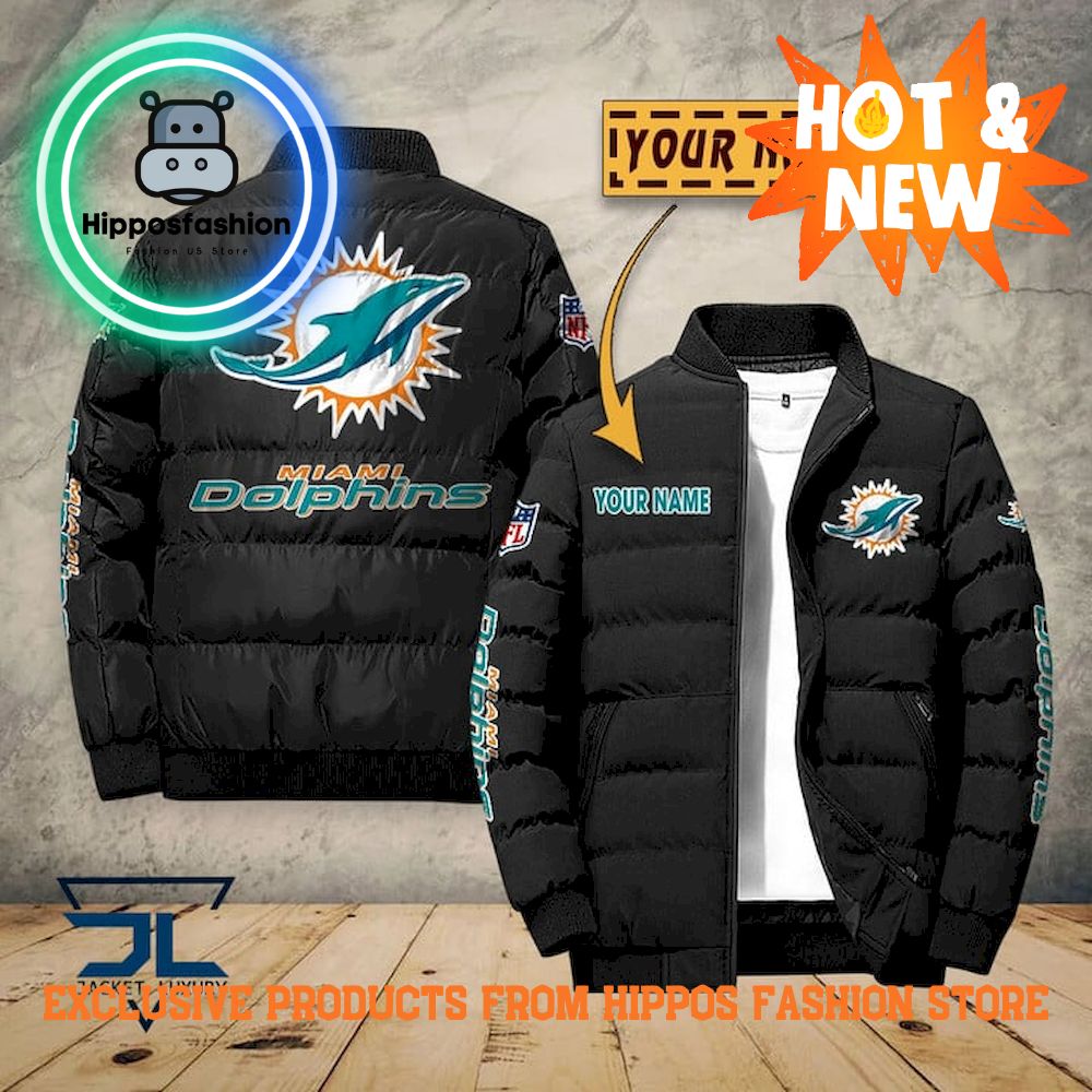 Miami Dolphins NFL Personalized Puffer Jacket