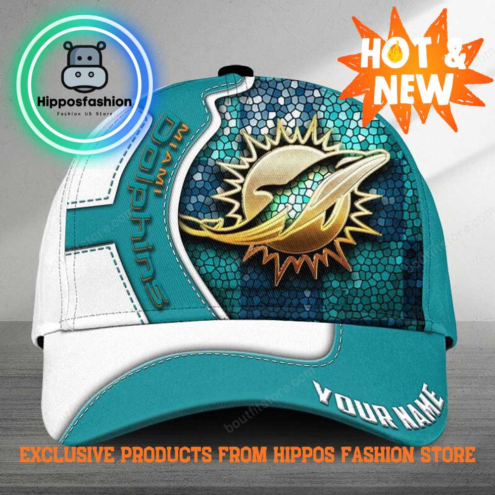 Miami Dolphins NFL Team Personalized Classic Cap