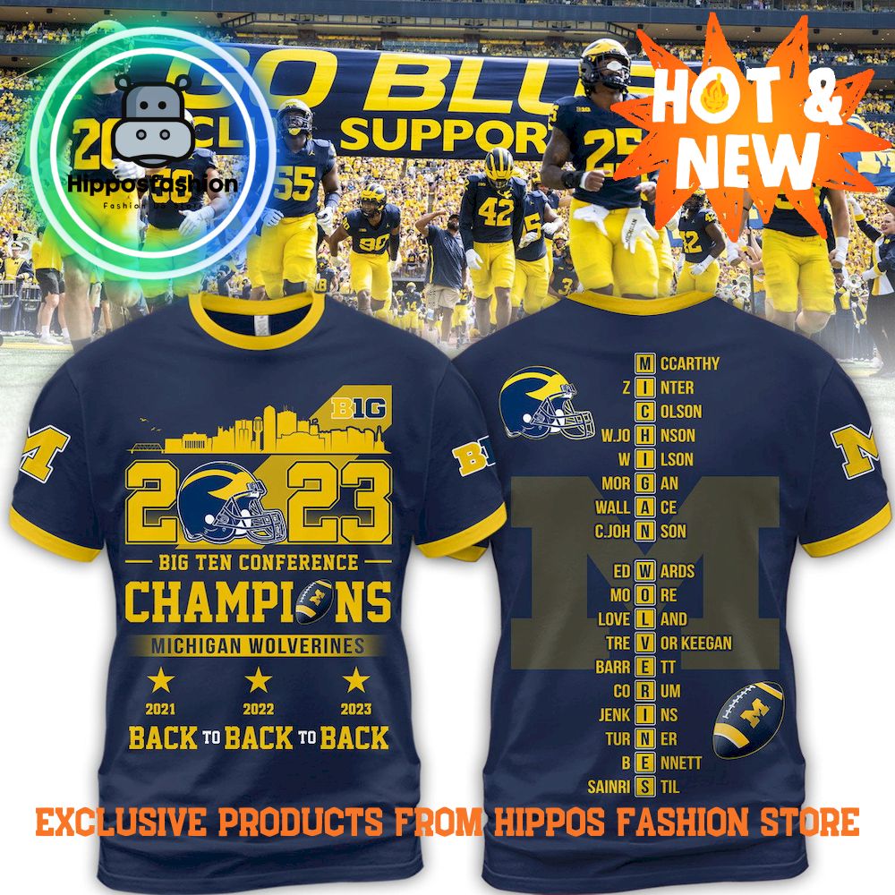 Michigan Wolverines NCAA Back To Back T-Shirt