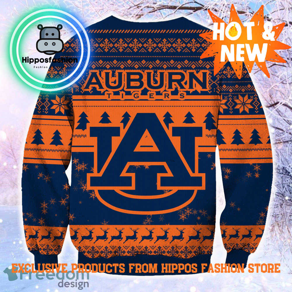 NCAA Auburn Tigers Grinch Personalized Ugly Christmas Sweater
