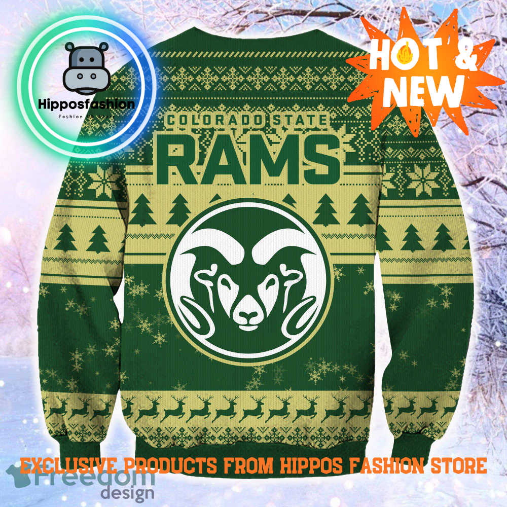 NCAA Colorado State Rams Grinch Personalized Ugly Christmas Sweater