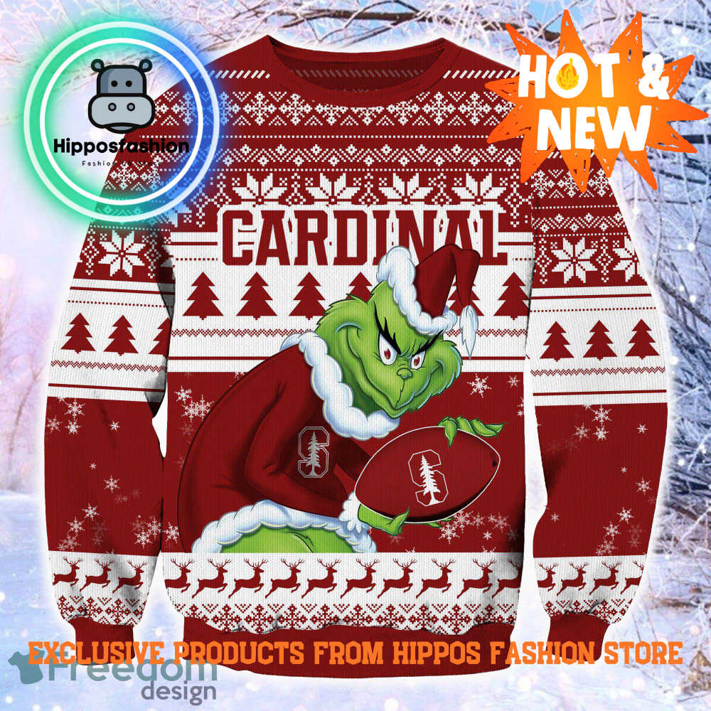 NCAA Stanford Cardinal Grinch Ugly Christmas Sweater